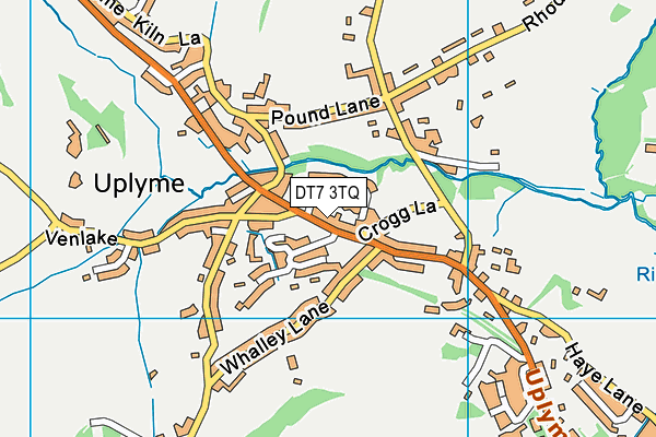 DT7 3TQ map - OS VectorMap District (Ordnance Survey)