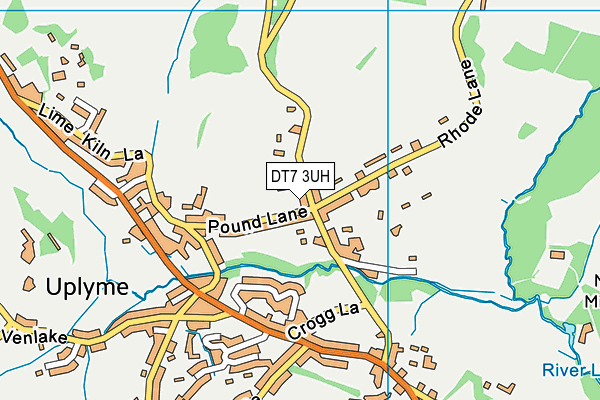 DT7 3UH map - OS VectorMap District (Ordnance Survey)