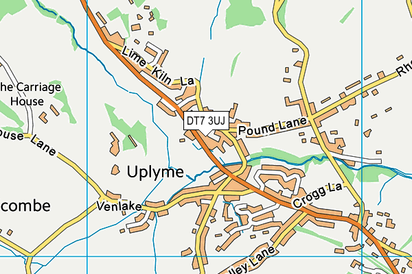 DT7 3UJ map - OS VectorMap District (Ordnance Survey)