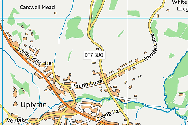 DT7 3UQ map - OS VectorMap District (Ordnance Survey)