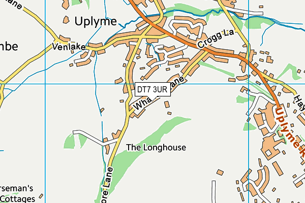 DT7 3UR map - OS VectorMap District (Ordnance Survey)