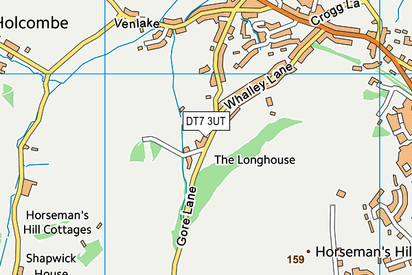 DT7 3UT map - OS VectorMap District (Ordnance Survey)