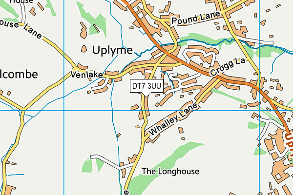 DT7 3UU map - OS VectorMap District (Ordnance Survey)