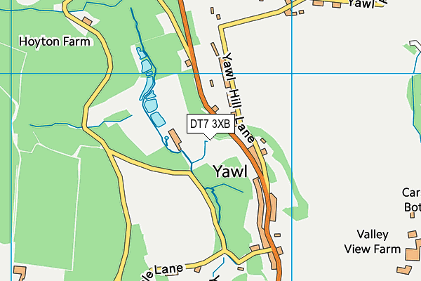 DT7 3XB map - OS VectorMap District (Ordnance Survey)