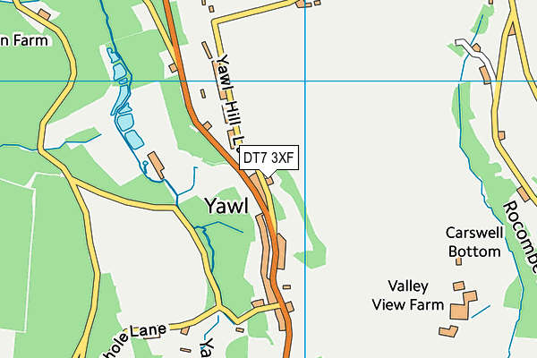 DT7 3XF map - OS VectorMap District (Ordnance Survey)