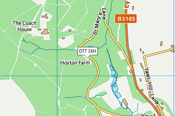 DT7 3XH map - OS VectorMap District (Ordnance Survey)