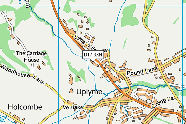 DT7 3XN map - OS VectorMap District (Ordnance Survey)