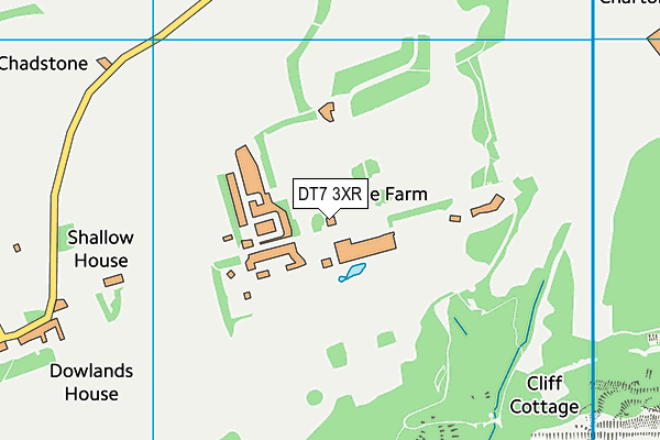 DT7 3XR map - OS VectorMap District (Ordnance Survey)