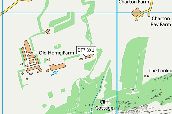DT7 3XU map - OS VectorMap District (Ordnance Survey)