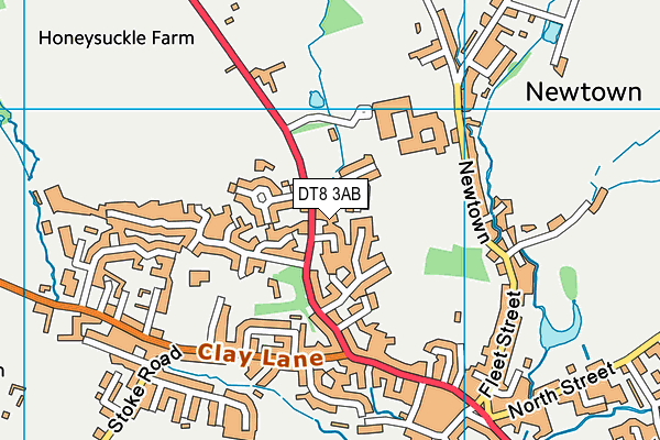 DT8 3AB map - OS VectorMap District (Ordnance Survey)