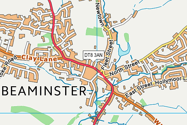 DT8 3AN map - OS VectorMap District (Ordnance Survey)