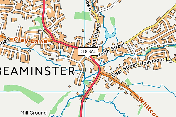 DT8 3AU map - OS VectorMap District (Ordnance Survey)