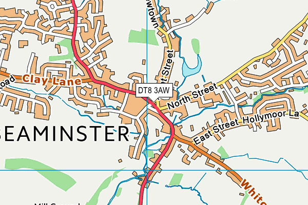 DT8 3AW map - OS VectorMap District (Ordnance Survey)