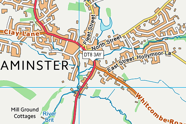 DT8 3AY map - OS VectorMap District (Ordnance Survey)