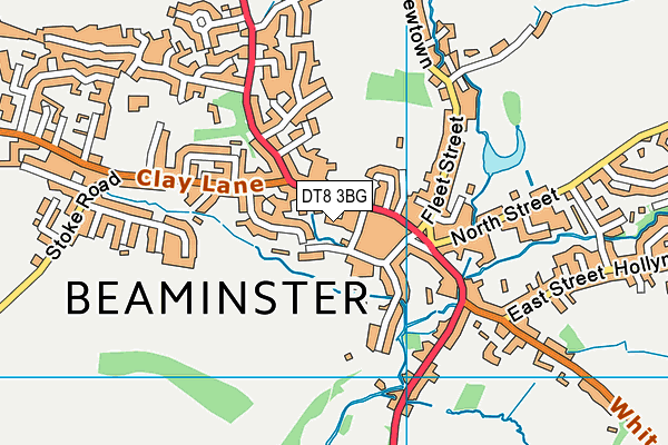 DT8 3BG map - OS VectorMap District (Ordnance Survey)