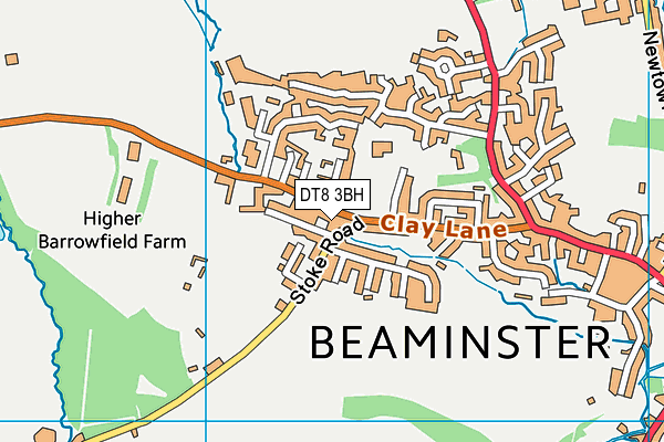 DT8 3BH map - OS VectorMap District (Ordnance Survey)