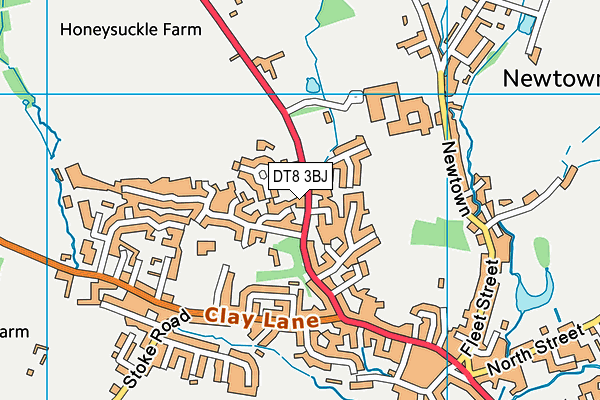 DT8 3BJ map - OS VectorMap District (Ordnance Survey)
