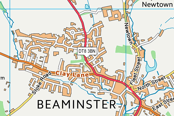 DT8 3BN map - OS VectorMap District (Ordnance Survey)