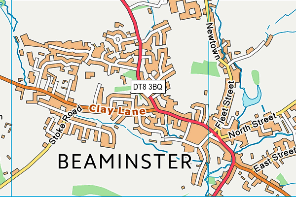 DT8 3BQ map - OS VectorMap District (Ordnance Survey)