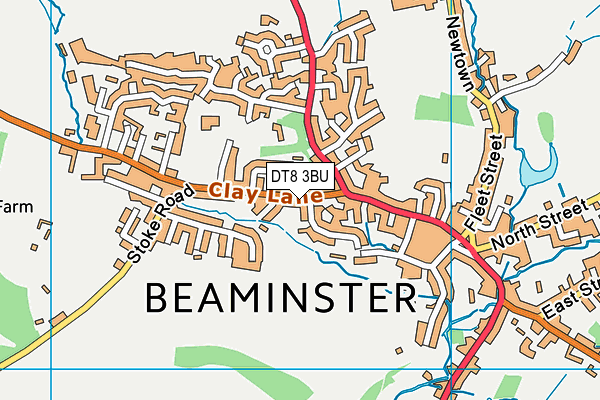 DT8 3BU map - OS VectorMap District (Ordnance Survey)