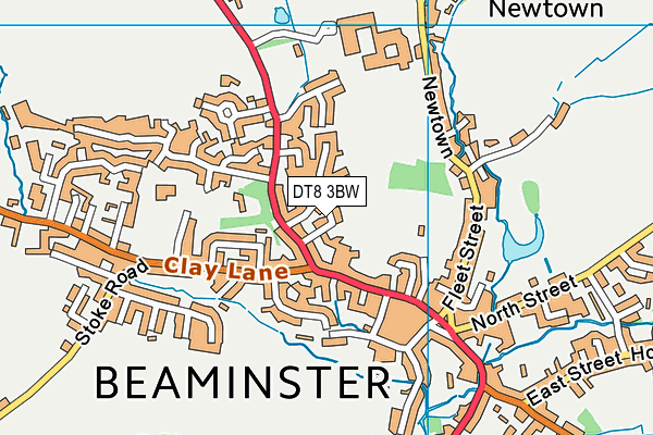 DT8 3BW map - OS VectorMap District (Ordnance Survey)