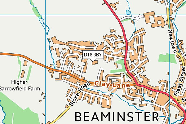 Beaminster St Mary's Academy map (DT8 3BY) - OS VectorMap District (Ordnance Survey)
