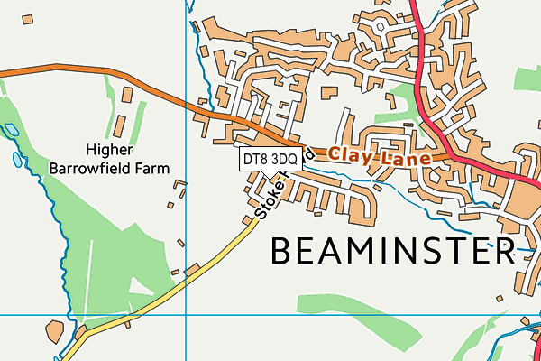 DT8 3DQ map - OS VectorMap District (Ordnance Survey)