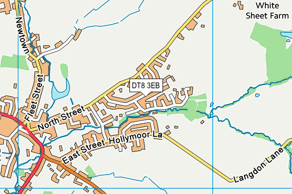 DT8 3EB map - OS VectorMap District (Ordnance Survey)