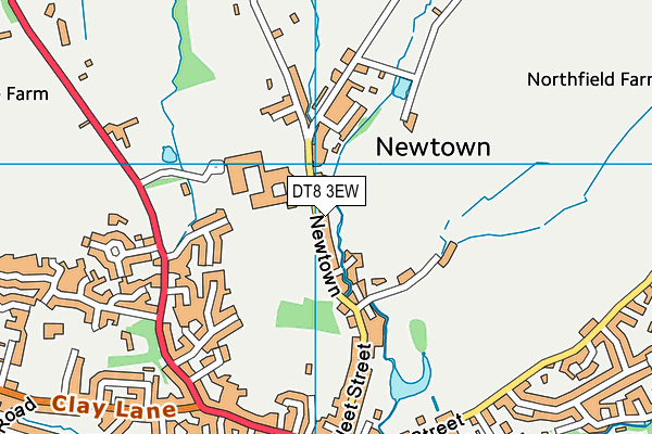 DT8 3EW map - OS VectorMap District (Ordnance Survey)