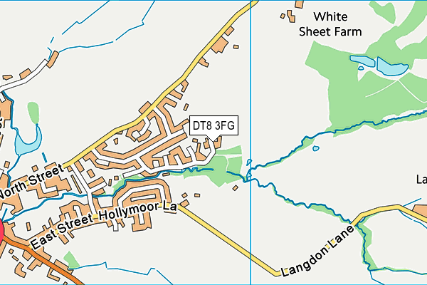 DT8 3FG map - OS VectorMap District (Ordnance Survey)