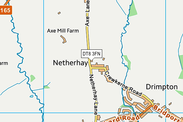 DT8 3FN map - OS VectorMap District (Ordnance Survey)