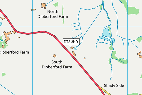 DT8 3HD map - OS VectorMap District (Ordnance Survey)