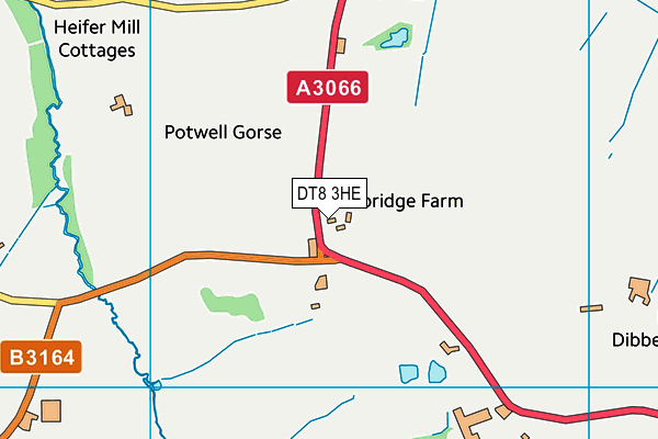 DT8 3HE map - OS VectorMap District (Ordnance Survey)