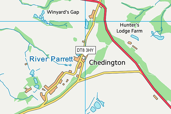 DT8 3HY map - OS VectorMap District (Ordnance Survey)