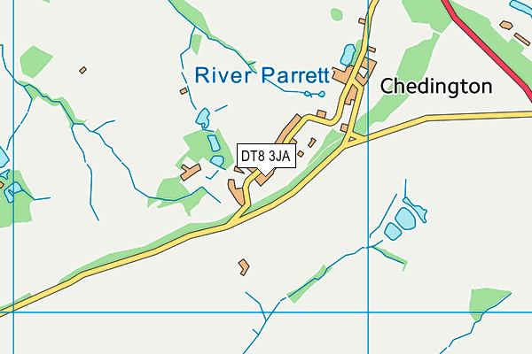 DT8 3JA map - OS VectorMap District (Ordnance Survey)