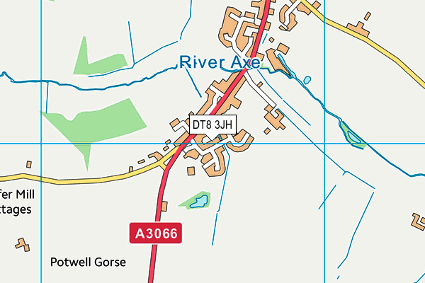 DT8 3JH map - OS VectorMap District (Ordnance Survey)