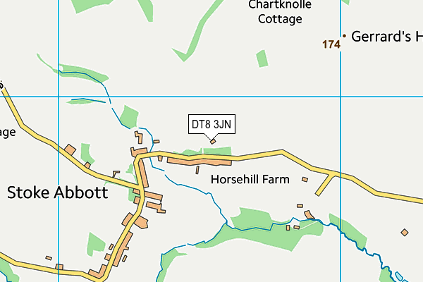 DT8 3JN map - OS VectorMap District (Ordnance Survey)