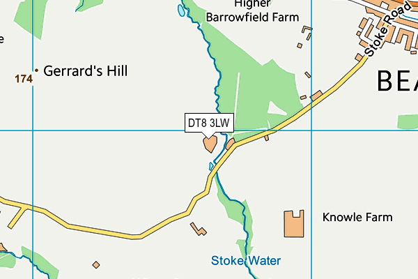 DT8 3LW map - OS VectorMap District (Ordnance Survey)