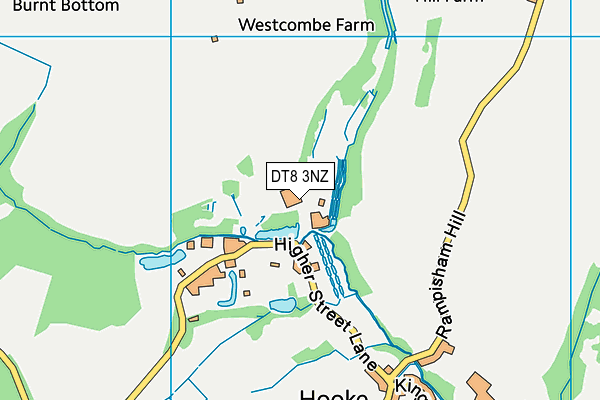 DT8 3NZ map - OS VectorMap District (Ordnance Survey)