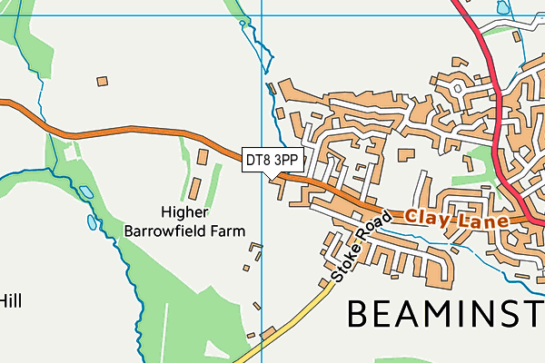 DT8 3PP map - OS VectorMap District (Ordnance Survey)