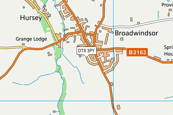 DT8 3PY map - OS VectorMap District (Ordnance Survey)