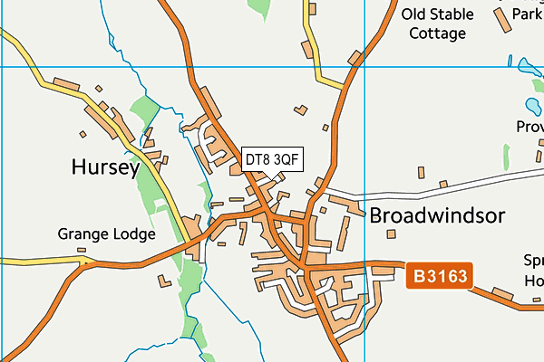 DT8 3QF map - OS VectorMap District (Ordnance Survey)