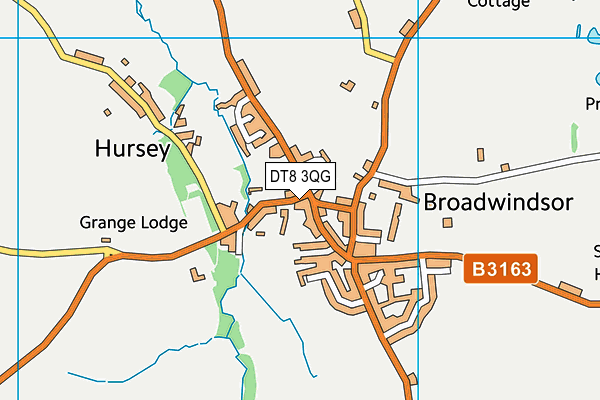 DT8 3QG map - OS VectorMap District (Ordnance Survey)