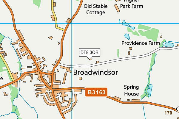 DT8 3QR map - OS VectorMap District (Ordnance Survey)