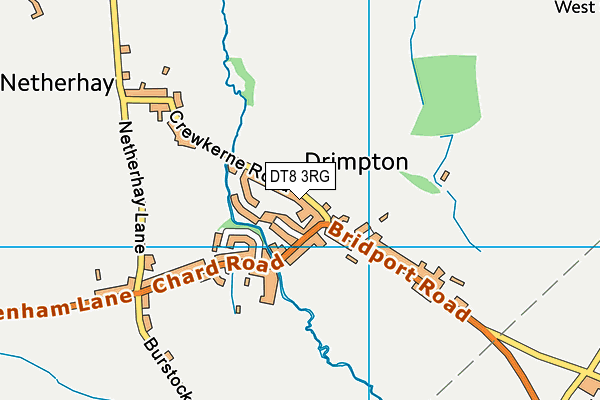 DT8 3RG map - OS VectorMap District (Ordnance Survey)