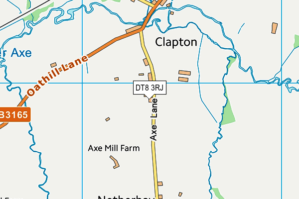 DT8 3RJ map - OS VectorMap District (Ordnance Survey)