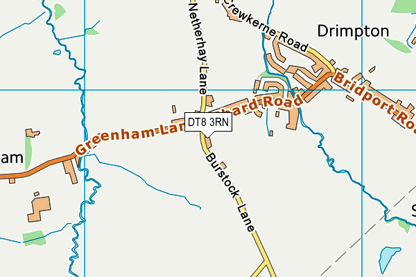 DT8 3RN map - OS VectorMap District (Ordnance Survey)