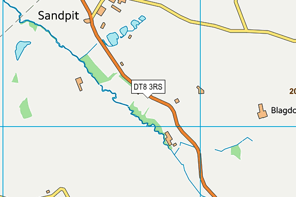 DT8 3RS map - OS VectorMap District (Ordnance Survey)