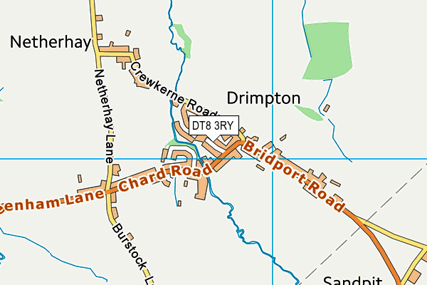 DT8 3RY map - OS VectorMap District (Ordnance Survey)