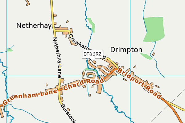 DT8 3RZ map - OS VectorMap District (Ordnance Survey)